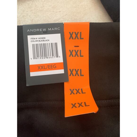 Andrew Marc women's XXL 2x black faux suede leggings new casual ponte - Picture 7 of 7